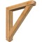 Ekena Millwork Traditional Arts and Crafts Rough Sawn Bracket w/ Offset Brace, Western Red Cedar, 6"W x 36"D x 36"H BKT0604X36X36TRA03RWR - alternate 1